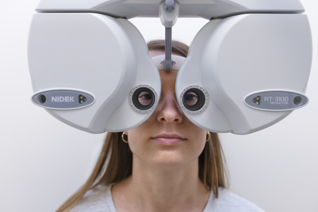Doctor Testing Patient Eyesight